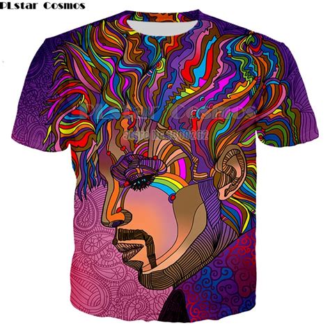 Plstar Cosmos New Hippie Musician T Shirt 3d Colorful A Groovy Hippie Unisex Summer Fashion