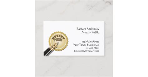 Your personalized alabama notary business card manufactured with notarystamps.com will reflect all of your pertinent business information for future client contacts. Notary Public Business Card | Zazzle.com