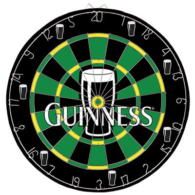Guinness line art pint dartboard and cabinet set. Guinness Dart Board at IrishShop.com | JATRGU77083BD