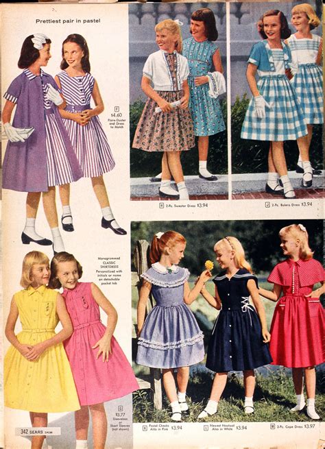 Sears Catalog 1958 Spring Vintage Kids Clothes Vintage Childrens