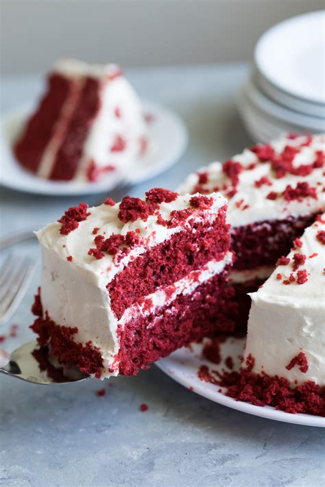 Ensure the butter and cream cheese are just. Moist Red Velvet Cake and Whipped Cream Cheese Frosting - Savory Spicerack