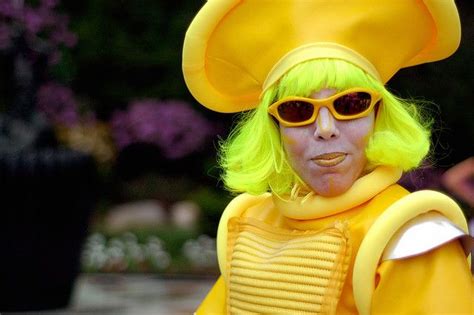 Okay Ugly Betty Yellow Things Wonky Neon Color Gaga Round