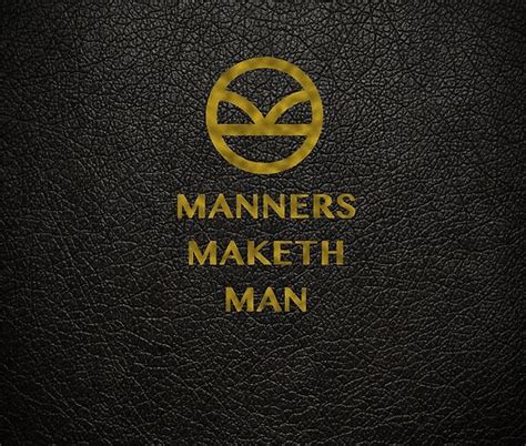 Manners Maketh Man Kingsman Poster By Ladybcash Redbubble