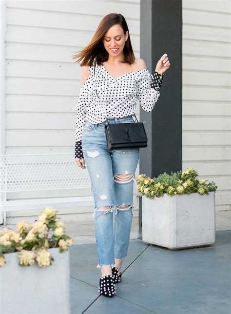 Pairing Polka Dots And Pearls For Casual Outfit Ideas Sydne Style