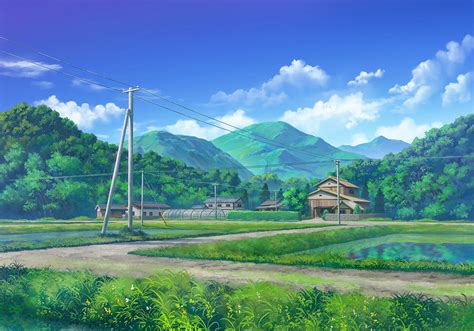 Countryside 1920x1342 Scenery Background Anime Scenery Anime