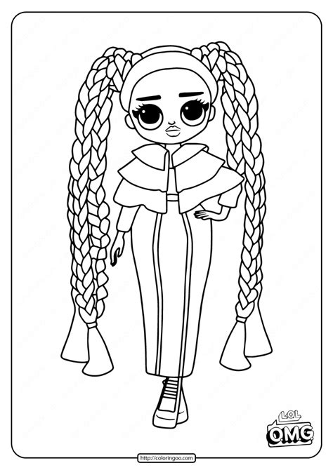 Printable Omg Fashion Doll Dazzle Coloring Page Coloring Home