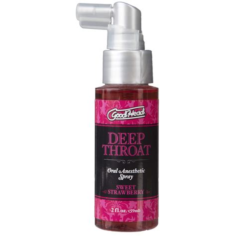 Buy Doc Johnson Goodhead Deep Throat Spray Numbs Throat Relaxes Gag Reflex Sweet