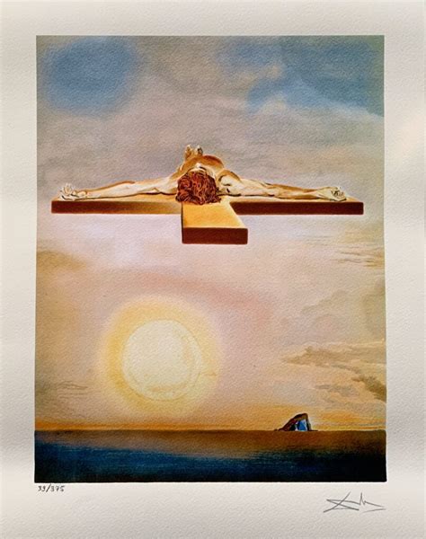 Salvador Dali Christ On The Cross Facsimile Signed And Numbered Giclee