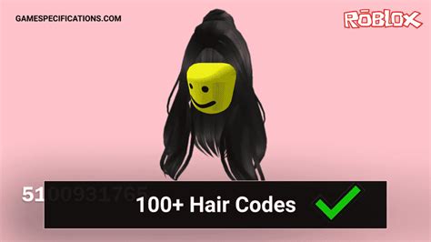 Roblox Hair Id Codes Hair Codes Coding Roblox Codes