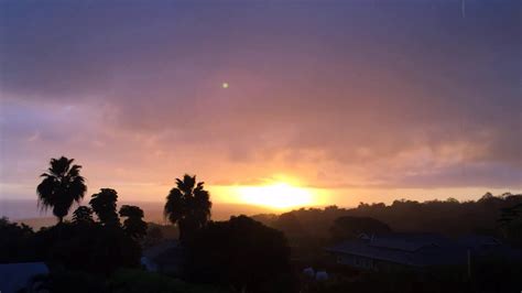 Advancing Clouds Gold☀️ 👍 Kailua Kona Big Island Of Hawaii Sunset 🌅