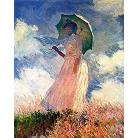 🎨 Cuadro Mujer Con Sombrilla En El Jardín De Monet