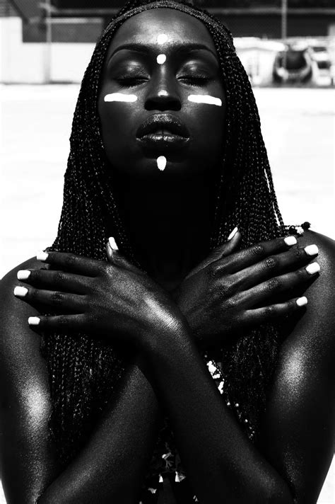 “noir goddess” white manicure coloured girls queen makeup black fitness afro punk people