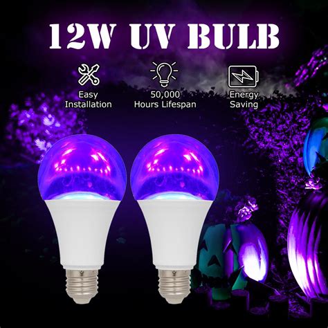 Buy 2pcs 12w Led Uv Bulb Violet Bulb Uv Black Light Bulb Uva Level 385