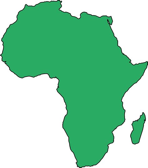 Pusta Mapa Afryki Afryka Darmowa Grafika Wektorowa Na Pixabay Pixabay