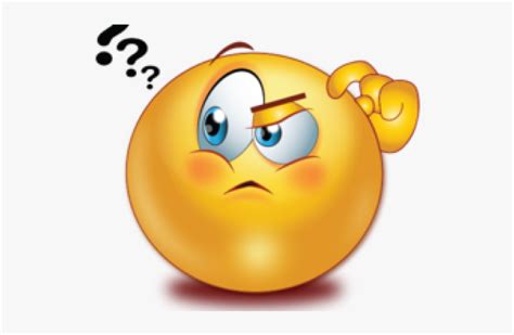 Thinking Face With Question Mark Stickers Thinking Emoji Clipart Images