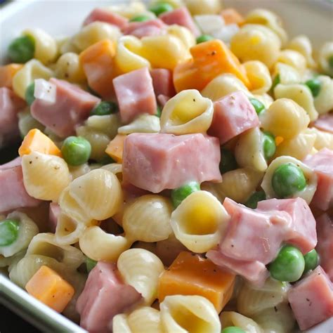 Everyone loves it, and a quick and easy pasta dinner takes the pressure off you. Pasta Salad with Ham | Recipe | Pasta salad, Ham pasta salad, Ham salad recipes