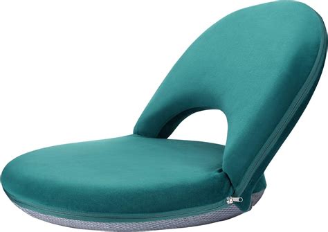 Nnewvante Floor Chair Seat Adjustable Back Support 5 Incline Floor