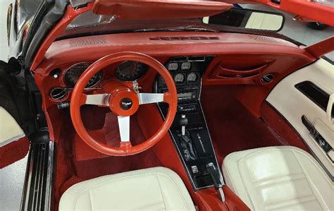 1977 Black Corvette White And Red Interior For Sale Hobby Car Corvettes