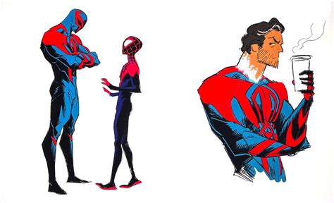Spider Man Into The Spider Verse Concept Art By Alberto Off