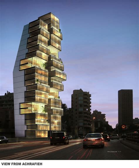 Gallery Of Beirut Residential Building Accent Design