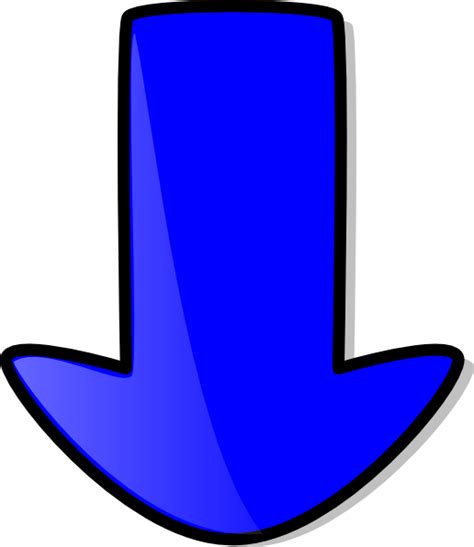 Blue Down Arrow Clip Art At Vector Clip Art