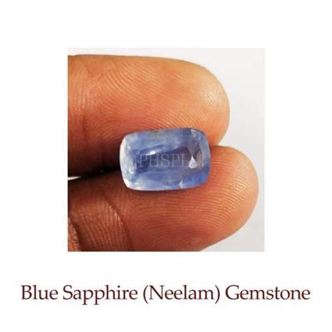 Original Blue Sapphire Neelam Gemstone Lab Certified At Rs 42105