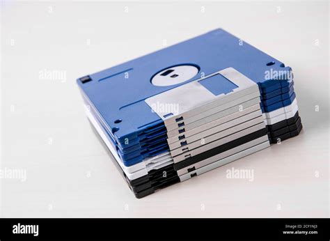 Floppy Disks Or Diskettes Vintage Magnetic Data Or Memory Storage Pc