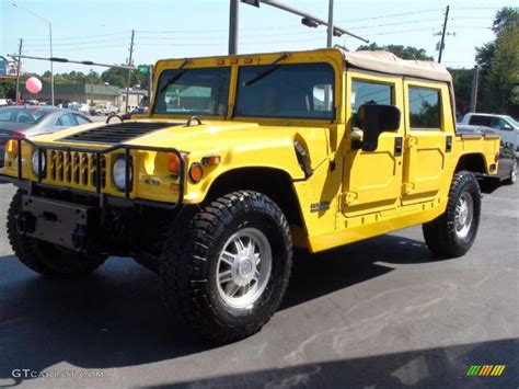 Competition Yellow 2001 Hummer H1 Soft Top Exterior Photo 37837854