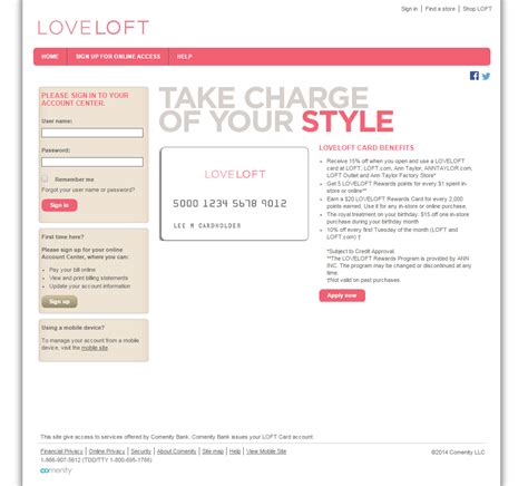 Unlike other store cars such as j crew or victoria secret or express, you can actually use this card outside of the store. Loft Credit Card Login | Make a Payment