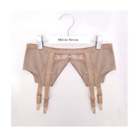 Nude Garter Belt With Lace By Olivieseven On Etsy