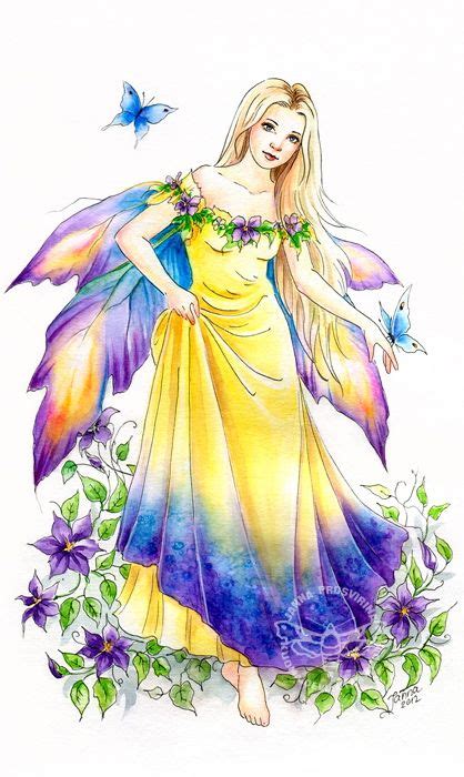 Clea By Artist Janna Prosvirina Fairy Drawings Fantasy Fairy