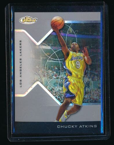 Chucky Atkins 2004 05 Finest Refractor 90 235249 Los Angeles Lakers