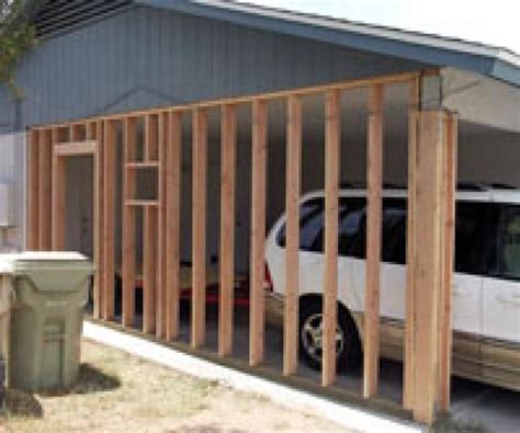 You Might Be Able To Convert Your Carport To An Enclosed Garage