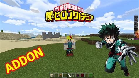 Addon De Boku No Hero Para Minecraft Youtube