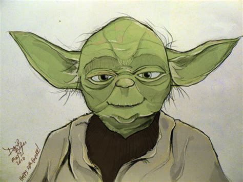 Happy Yoda Drawing Free Images At Vector Clip Art Online
