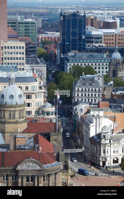 Aerial View Of Colmore Row In Birmingham West Midlands Stock Photo Alamy