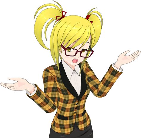 Blonde Anime Girl Vector Clipart Image Free Stock Photo