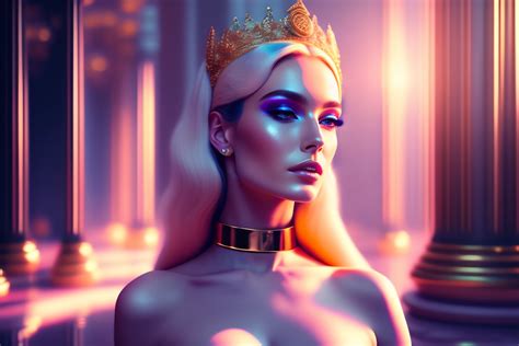 Lexica Beeple Masterpiece Hyperrealistic Beautiful Pale Goddess In A Modern Pop Music Video