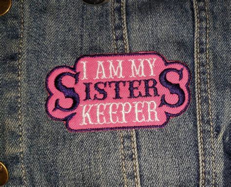 I Am My Sisters Keeper Motorcycle Patch Biker Vest Patch