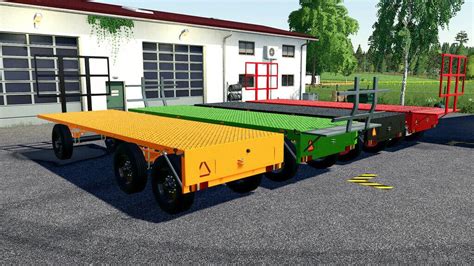 Fs19 Flatbed Trailer V11 Farming Simulator 19 Modsclub