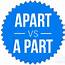 Apart Vs A Part Whats The Difference  Writing Explained