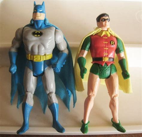 Vintage Batman Robin 1984 Kenner Super Powers Action Figures Excellent