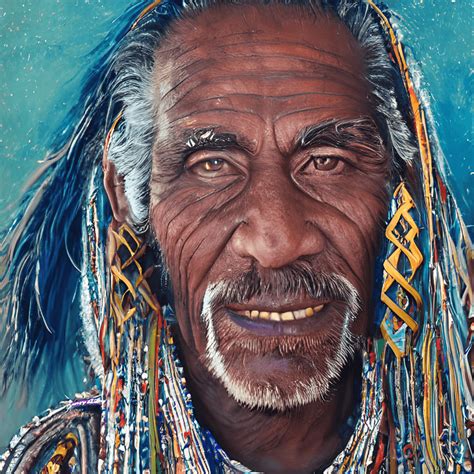 Australian Aboriginal Medicine Man Painting Creative Fabrica