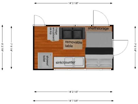 Mini Bus Conversion Floor Plans Viewfloor Co