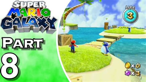 Lets Play Super Mario Galaxy Gameplay Walkthrough Part 8 Beach
