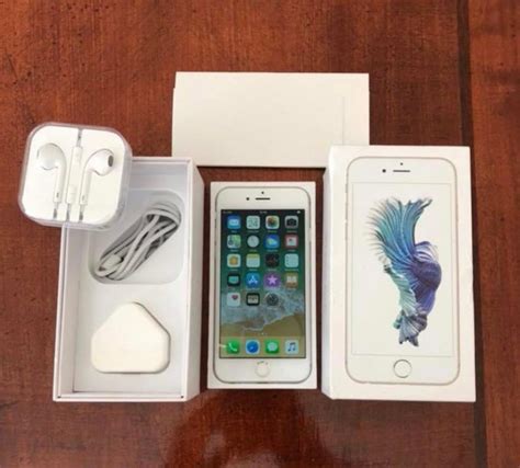 New Condition Iphone 6s 16gb Silver Unlocked Boxed With Accessories