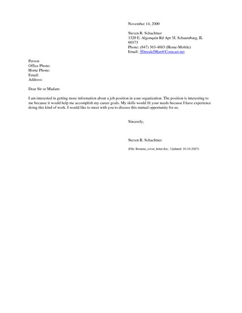 Sample Email Cover Letter With Resume Attached For Freshers