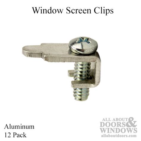Window Screen Clips 516 Inch 12 Pack Aluminum