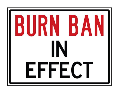 Buy Our Burn Ban Sign From Signs World Wide