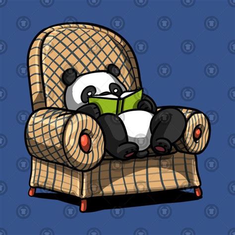 Panda Bear Book Reading Lover By Underheaven Panda Bear Cute Panda